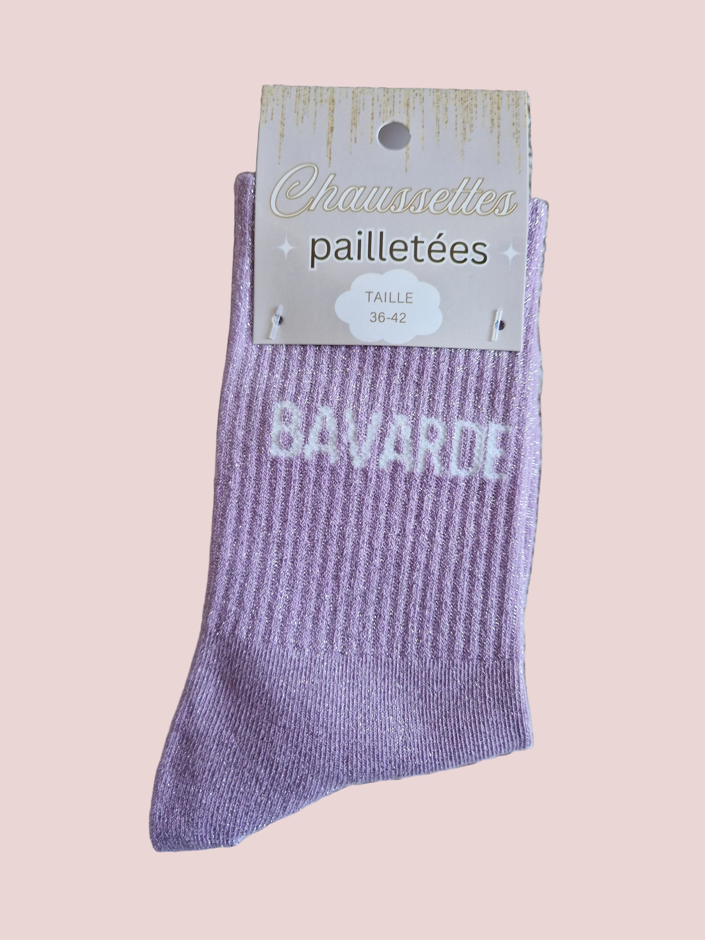Chaussettes pailletées Bavarde