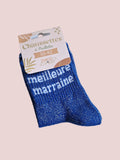 Chaussettes pailletées Meilleur Marraine
